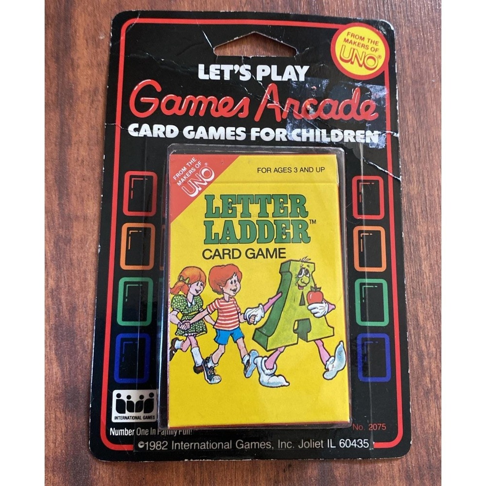 Letter Ladder Card Game - Vintage 1982 - New Old Stock